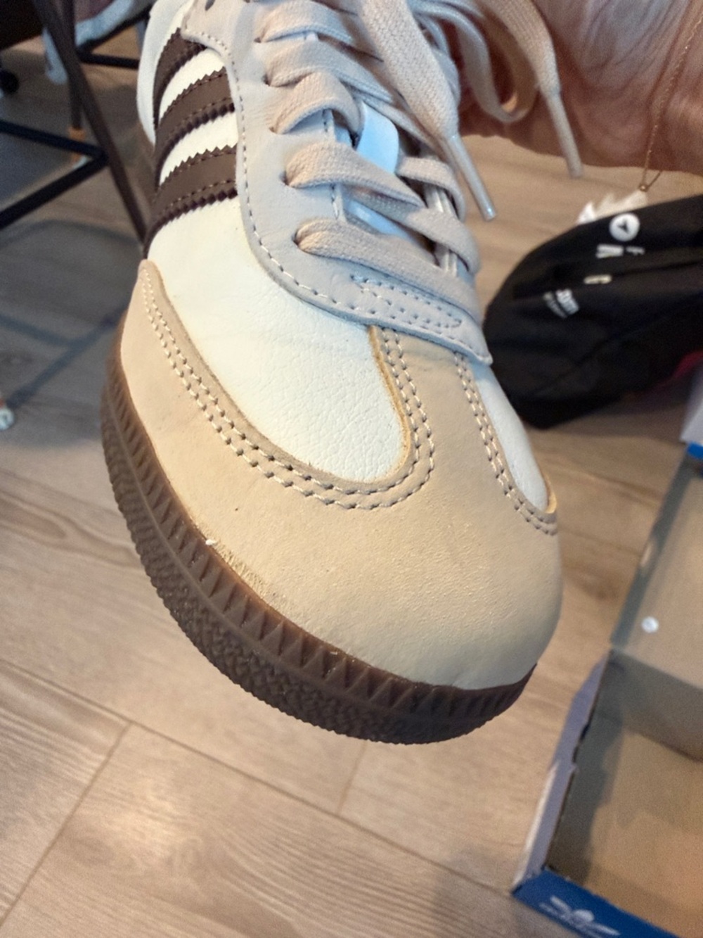 Adidas Samba OG Womens Shoes (Off White/Earth Strata/Gum) - 8.5 - Picture 10 of 10